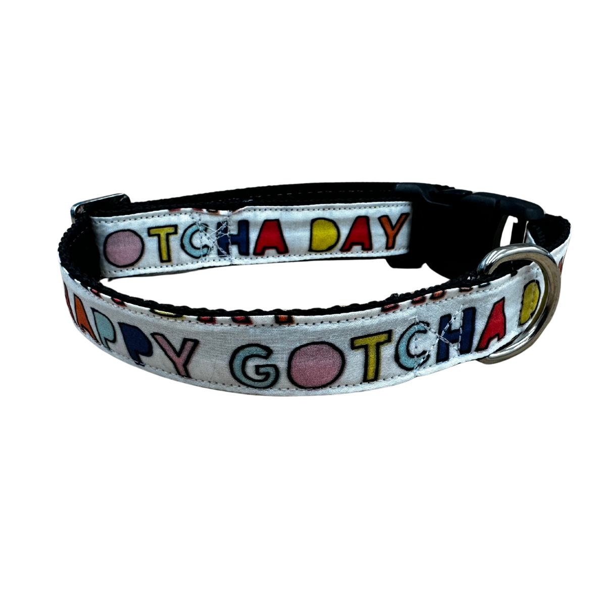 Happy Gotcha Day Adjustable Dog Collar