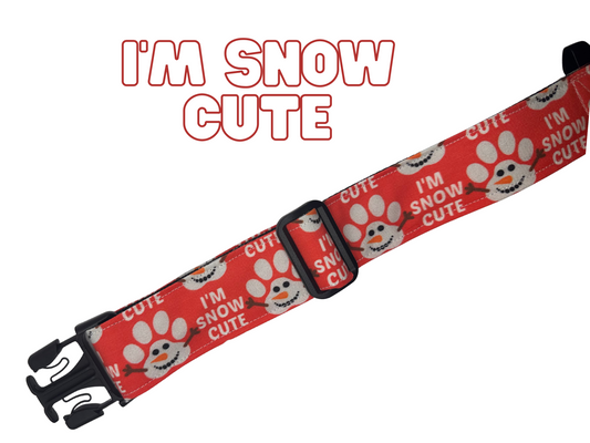 I'm Snow Cute Adjustable Dog Collar