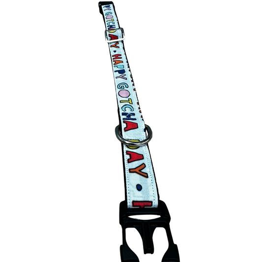 Happy Gotcha Day Adjustable Dog Collar