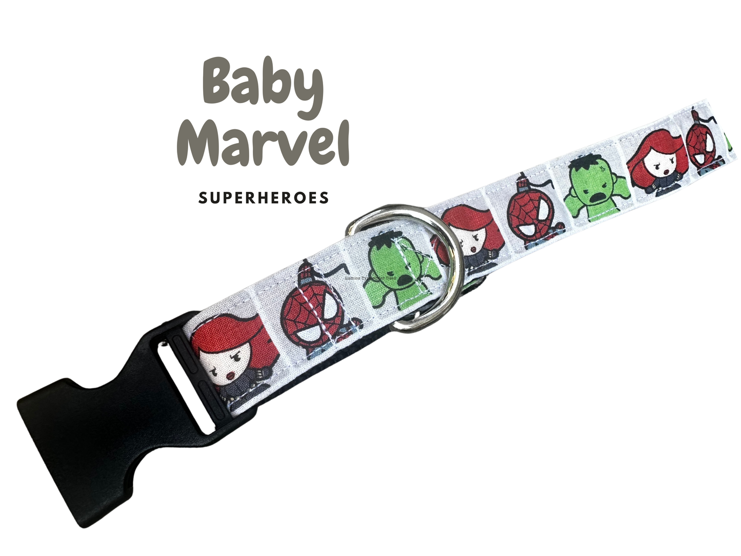 Baby Superheroes Adjustable Dog Collar