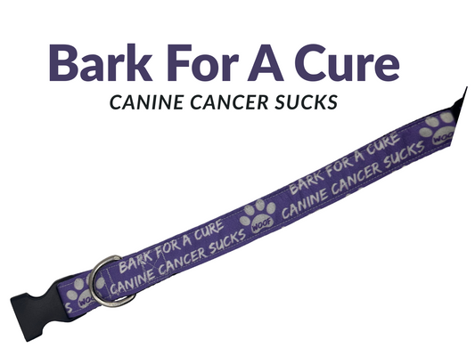 Bark For A Cure Canine Cancer Sucks Adjustable Dog Collar